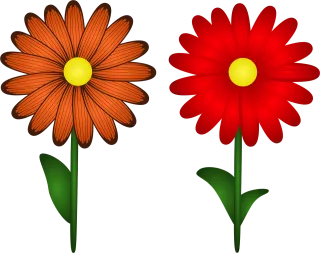 Gerbera Flowers Flower background Stickdatei – Blumen