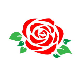 Rose Red flower Red rose Stickdatei
