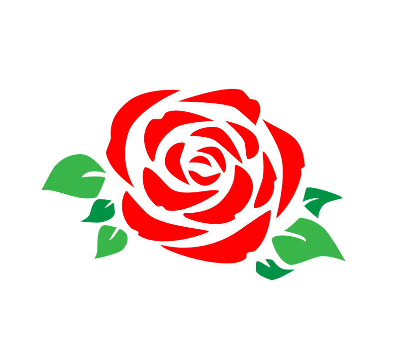 Rose Red flower Red rose Stickdatei – Blumen