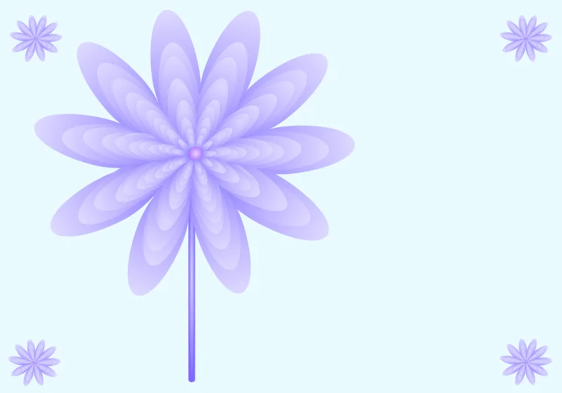 Flower Nature Background Stickdatei – Blumen