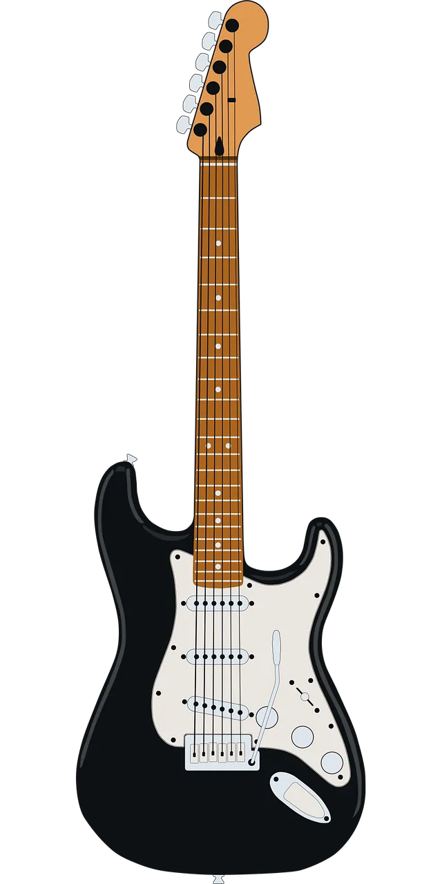 Instrument Guitar Fender starcaster Stickdatei – Musik