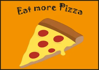 Pizza Food Tasty Stickdatei