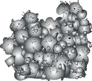 Cats Animals Felines Stickdatei