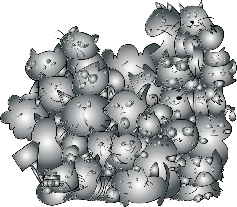 Cats Animals Felines Stickdatei – Tiere
