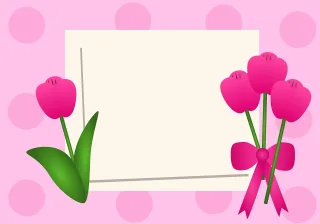 Greeting card Tulips Flowers Stickdatei
