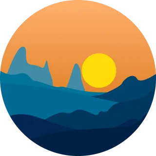 Mountain Badge Sky Stickdatei – Natur