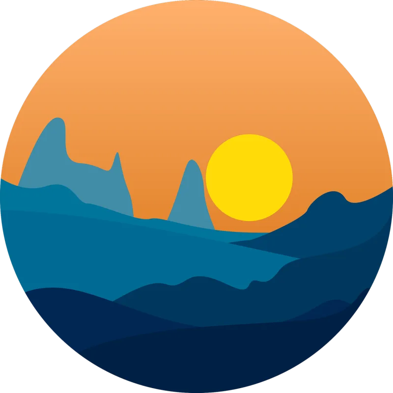Mountain Badge Sky Stickdatei – Natur