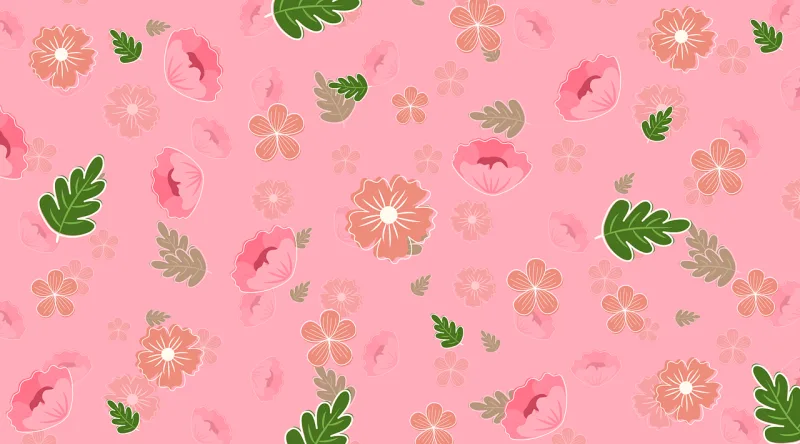 Flowers Flower wallpaper Leaves Stickdatei – Blumen