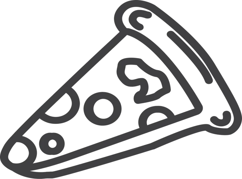 Pizza Food Icon Stickdatei – Essen & Trinken
