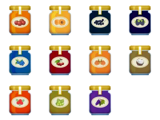 Jam Marmelade Jar Stickdatei – Essen & Trinken