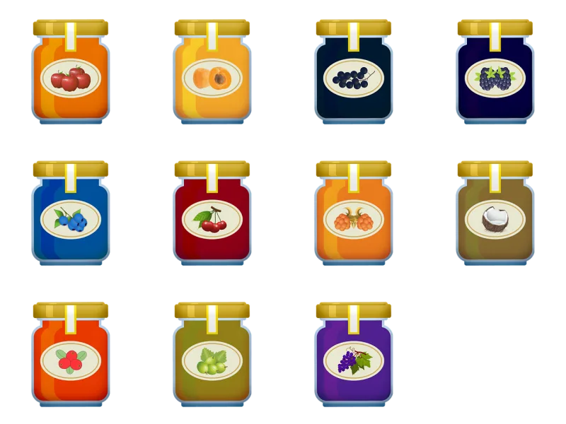 Jam Marmelade Jar Stickdatei – Essen & Trinken