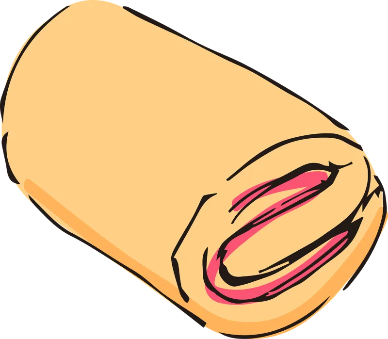 Cake Doodle Sketch Stickdatei – Essen & Trinken