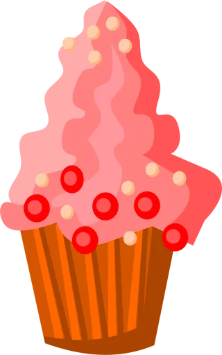 Dessert Cupcake Frosting Stickdatei