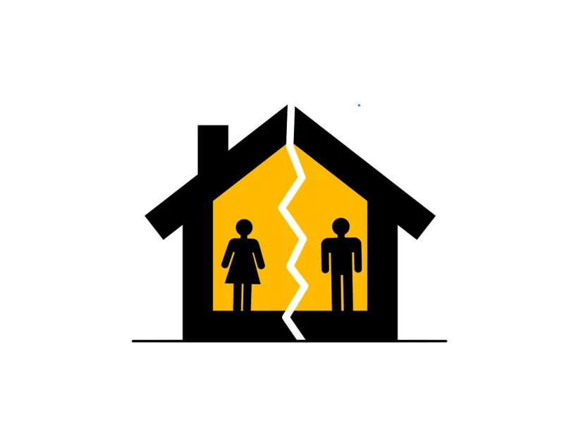 Divorce Separation Property Stickdatei – Herzen & Liebe
