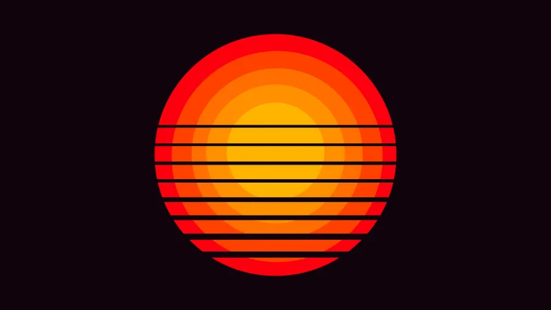 Sun Sunset Sunrise Stickdatei – Natur