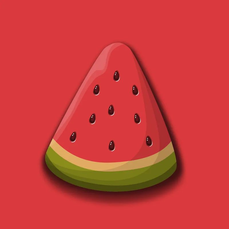Watermelon Slice Fruit Stickdatei – Essen & Trinken