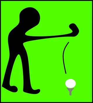 Golfing Golf Swing Stickdatei