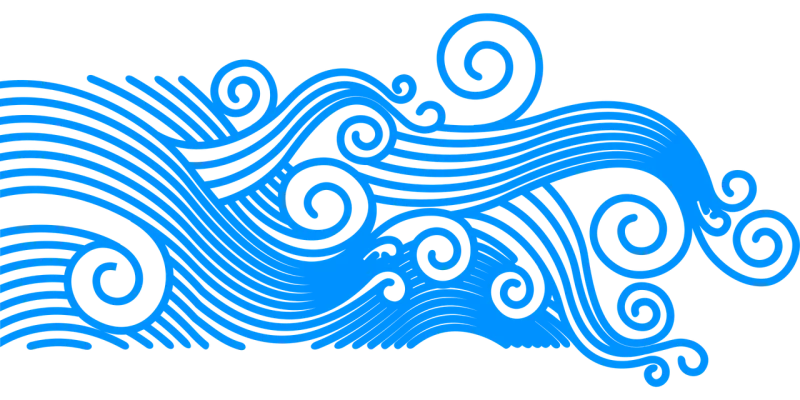 Waves Wave pattern Summer Stickdatei – Natur