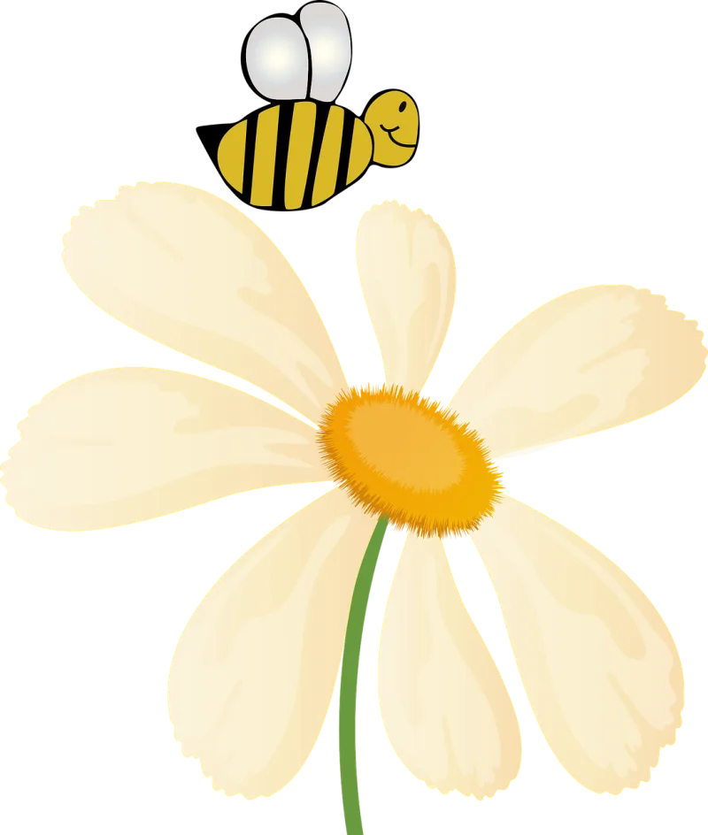 Bee Flower Nature Stickdatei – Tiere