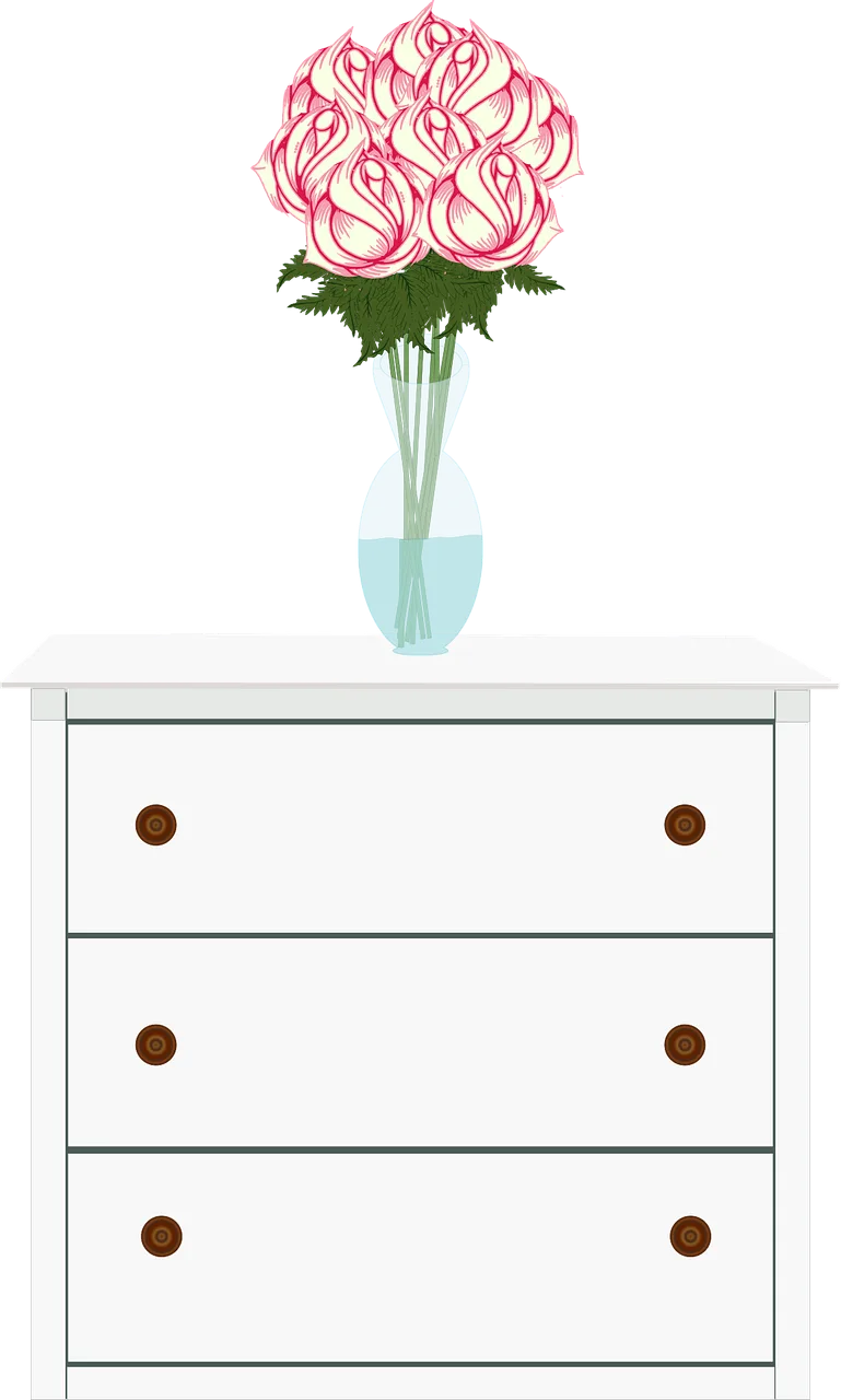 Dresser Furniture Rose Stickdatei – Blumen