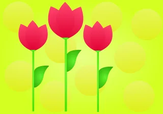 Flowers Nature Tulips Stickdatei