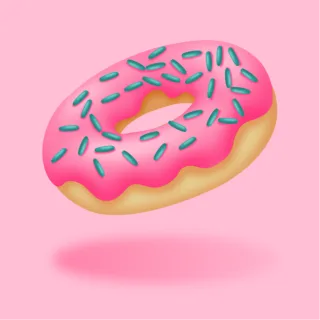 Dessert Donut Snack Stickdatei