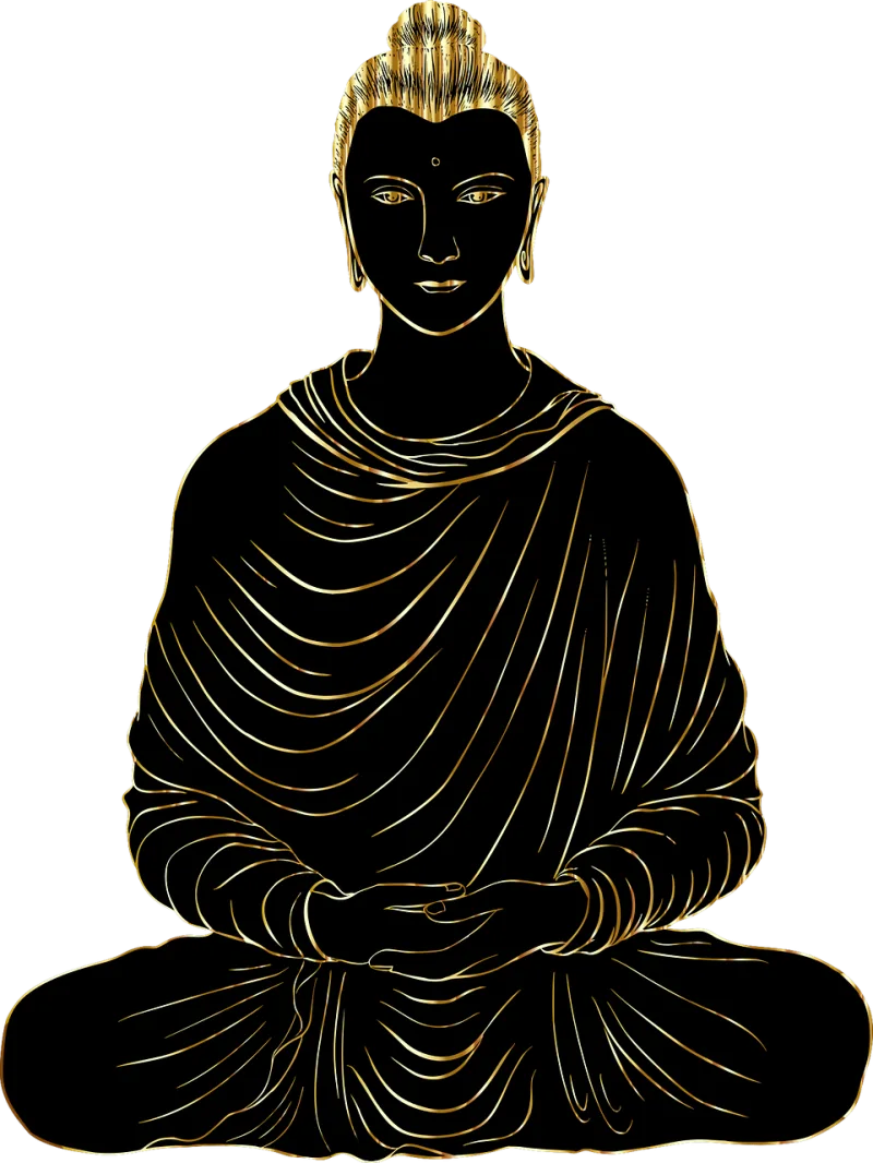 Buddha Buddhism Line art Stickdatei – Sport