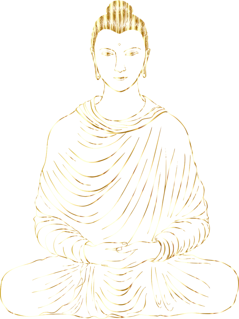 Buddha Buddhism Line art Stickdatei – Sport