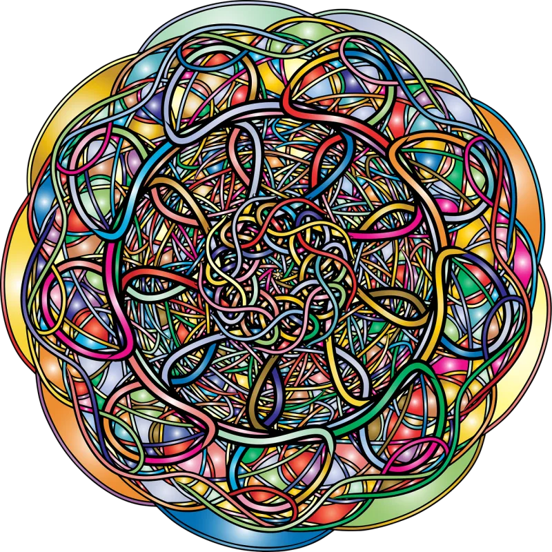 Mandala Pattern Background Stickdatei – Blumen