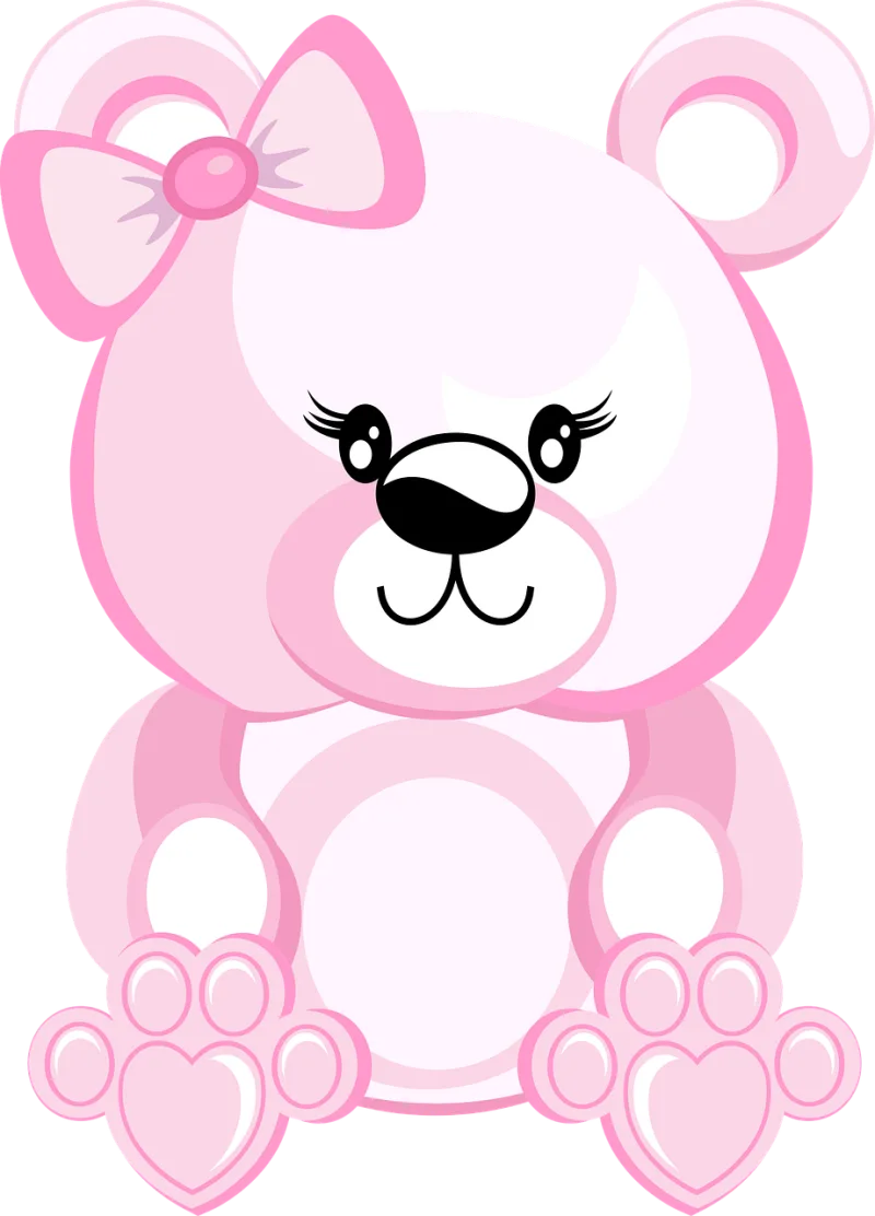 Pink teddy bear Stuffed toy Drawing Stickdatei – Kinder