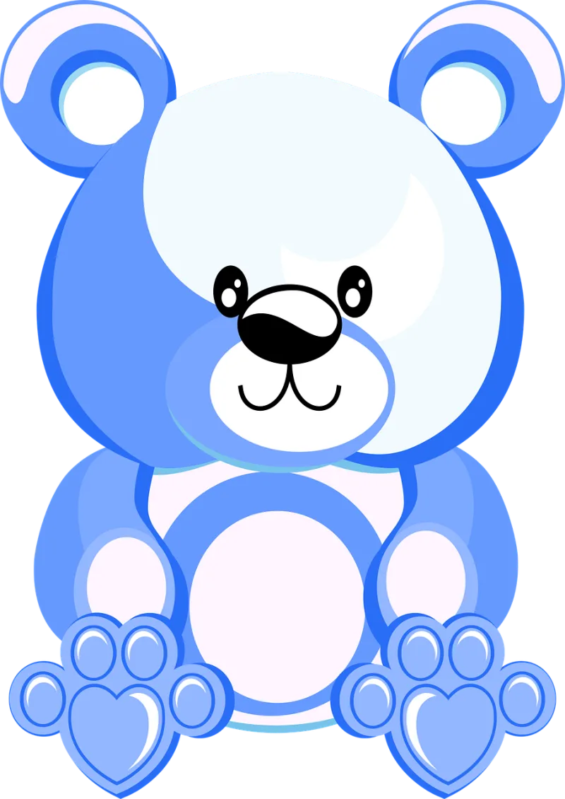 Blue teddy bear Stuffed toy Drawing Stickdatei – Kinder