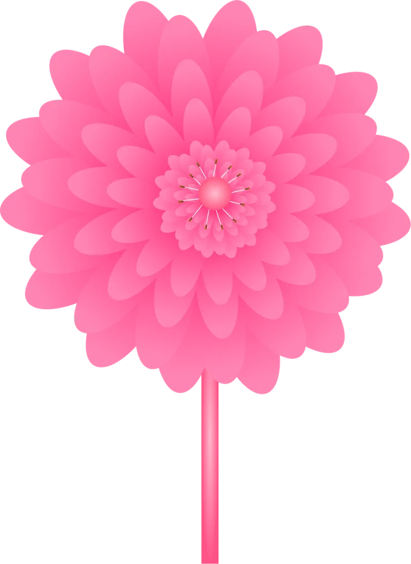 Pink flower Petals Nature Stickdatei – Blumen