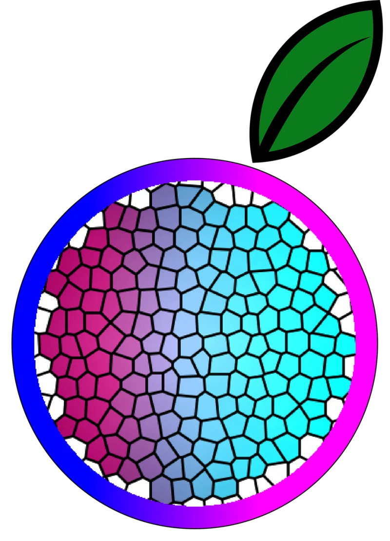 Orange Fruit Stained glass Stickdatei – Essen & Trinken