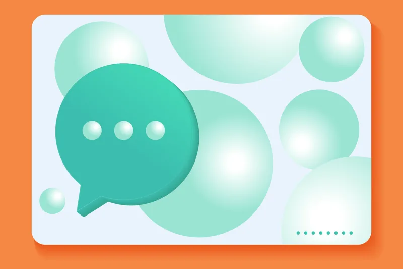 Chat Communication Technology Stickdatei – Natur