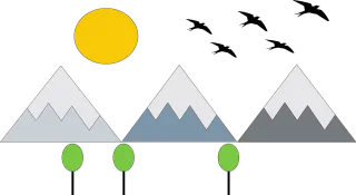 Nature Birds Sun Stickdatei
