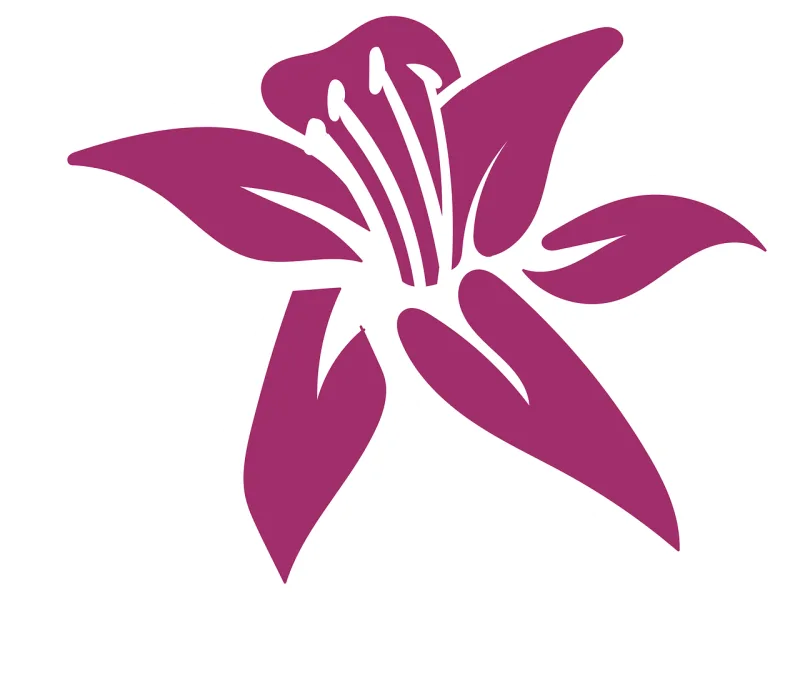 Lily Flower Drawing Stickdatei – Blumen