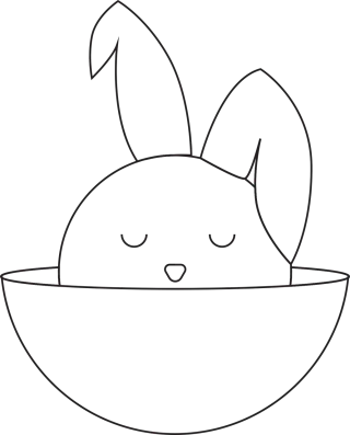 Logo Bunny Rabbit Stickdatei