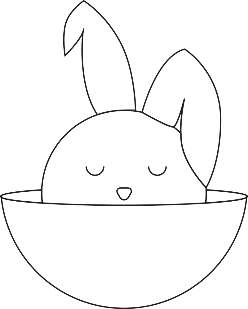 Logo Bunny Rabbit Stickdatei – Tiere