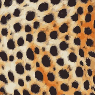Cheetah print Wild cat Animal Stickdatei
