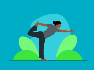 Yoga Training Meditation Stickdatei