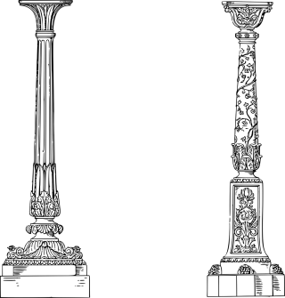 Candelabra Candle Line art Stickdatei