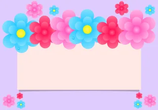 Paper To write Copy space Stickdatei – Blumen