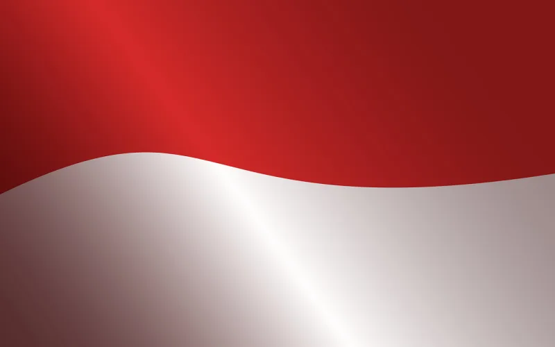 Indonesian flag National flag Beautiful wallpaper Stickdatei – Natur