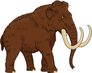 Woolly mammoth Animal Extinct Stickdatei