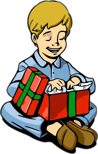 Open clipart Traced Present Stickdatei