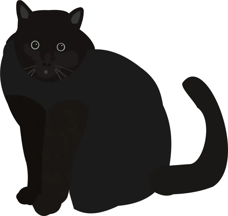Cat Black cat Animal Stickdatei – Tiere
