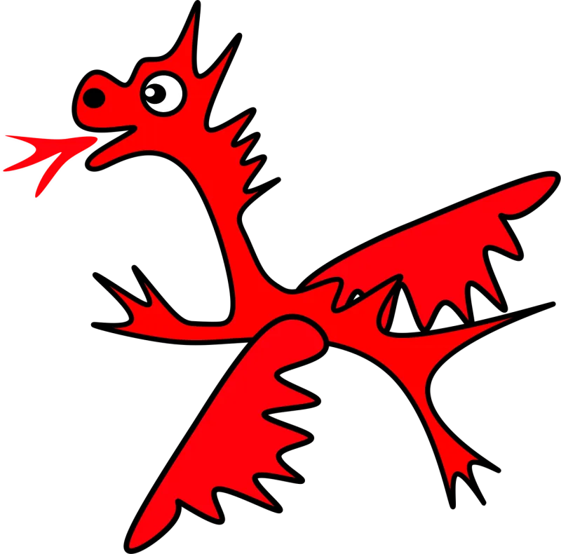 Dragon Cartoon Drawing Stickdatei – Fahrzeuge