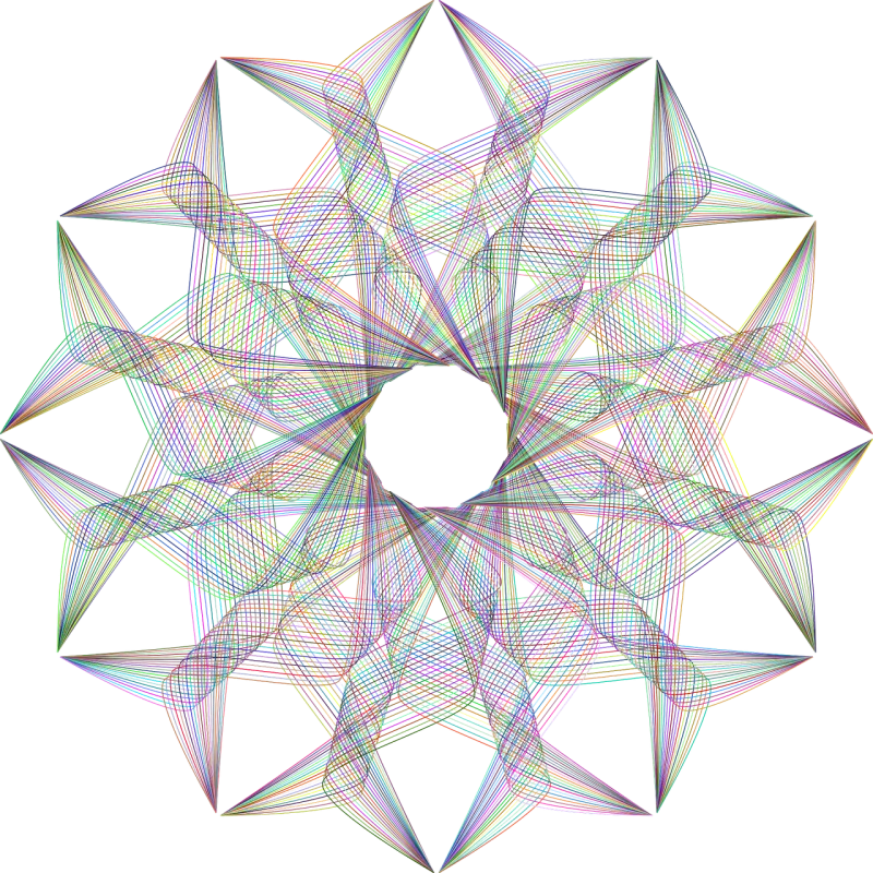 Rosette Floral pattern Geometric Stickdatei – Blumen