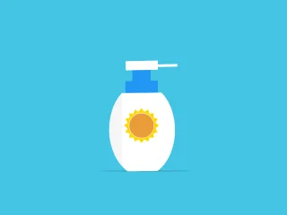 Bottle Sunscreen Sun Stickdatei