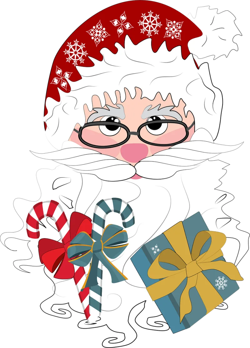 Christmas Santa claus Winter Stickdatei – Weihnachten